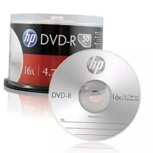 hp 공dvd-r 4.7gb 16배속 50매 스핀들 케이크박스 데이터백업 영상저장 50