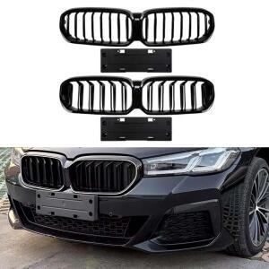 2021-2023 BMW 5 시리즈 G30 G31 G38 525i 530i 535i 540i 페이스리프트 LCI LED 라이트 키드니 그릴 프론