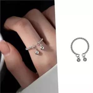 여성 반지 꽈배기 반지 데일리 레이어드 주얼리 선물 심플 선물용 포인트 우정 약지 방울
