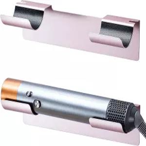 LOXSUN 2 PCS 벽걸이 컬링 언 홀더 및 접착식 다기능 핫 플랫 헤어 스트레이트너 보관 스탠드 화장대 로즈