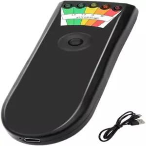 유령 사냥용 충전식 EMF 측정기 5단계 LED 휴대용 자기장 감지기 미터 장비 전자파 초자연 현상 테스터
