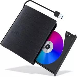 노트북 USB 3.0 버너용 YUNINFANG 외장 CD/DVD 드라이브 RW 휴대용 플레이어 ROM 라이터 리더 플러그 앤