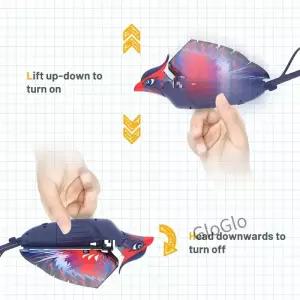 고고 버드 원격 조종 비행 미니 RC 헬리콥터 드론-테크 스마트 바이오닉 날개를 펄럭이는 새 및 성인용