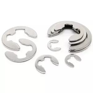 호환  1050100pcs M1.2-M16 GB896 DIN6799 A2 304 스테인레스 스틸 샤프트 베어링 고정 링 와셔 스냅 칼라