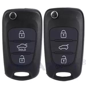 교체 원격 자동차 키 쉘 3 BT 플립 접이식 케이스 K5 리오 Picanto Ceed Cerato Sge For