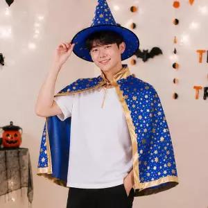 [큰손할인] 할로윈마법사망토모자세트 꾸미기 꼬깔 의상 소품 마녀 데코