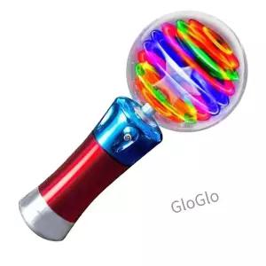 TODAY-BUY ~@ 회전하는 라이트업 지팡이 - LED 조명이 있는 마법 공 를 위한 감각 파티 선물 및 교실