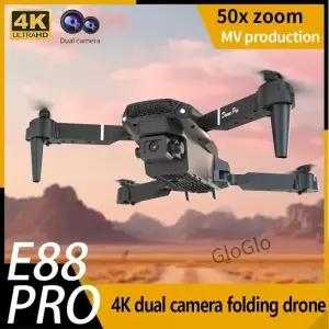E88 미니 RC 드론 접이식 카메라 WiFi FPV 쿼드콥터 항공기 및 성인용 선물