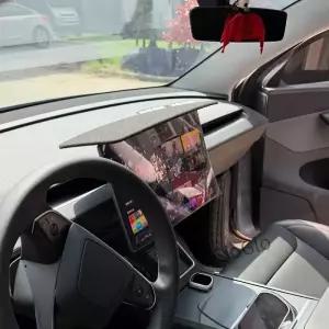 카 센터 콘솔 스크린 햇빛 가리개 각도 조절 가능 GPS 네비게이션 차단 눈부심 방지 쉐이드 용