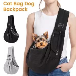 애완동물 고양이 강아지 운반용 백팩 통기성 슬링 가벼운 여행용 토트 숄더백 안전한 용품