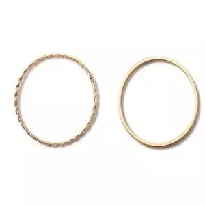 여성 반지 반지 레이어드 얇은 데일리 주얼리 심플 기본 우정 가...