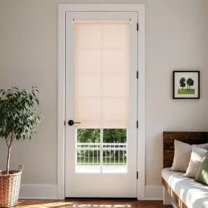 LazBlinds 무드릴 무선 롤러 선쉐이드 빛 차단 25x72 베이지