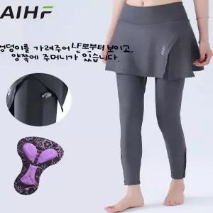 사이클링 패드 여성용 자전거 봄가을 팬츠 스커트 바지