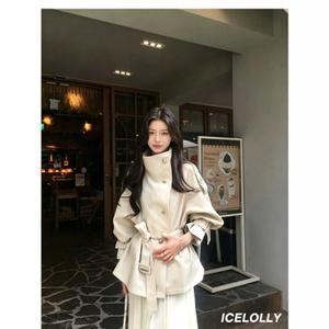 슬램덩크 여성 짧은 스탠드 칼라 윈드브레이커 재킷 가을 ？？통근 코트