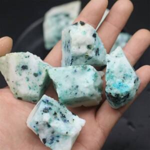 40g/120g/240g 천연 피닉스 청록색 거친 돌, 원석, 불규칙한 모양의 광물 표본, 가정 장식 선물