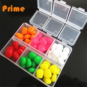 60 Pcs 잉어 낚시 옥수수 1 상자에 모듬 색 부동 인공 팝업 미끼 액세서리