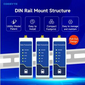 SX1268 LoRa 433MHz RS485 반이중 30dBm 장거리 10km Modbus 릴레이 LBT Din-Rail 고성능 무선 데이터 전
