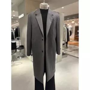 [롯데백화점]킨록 FW 남성 캐시미어 혼방 세미오버핏 노치드코트 IIKO06