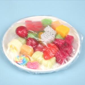 500Pcs 일회용 식품 커버 신선 유지 플라스틱  탄성 랩 뚜껑 접시 주방 포장 가방 보관