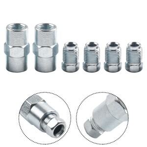 6개 브레이크 케이블 커넥터 키트 파이프 2개 2방향 암 및 4개 10mm 수 너트 316인치 유니온 자동차 부품
