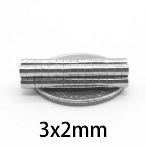 3x2mm 자석 디스크 미니 소형 강력 가정용 냉장고, 사무실 DIY