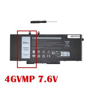 Dell 4GVMP Latitude 5400 Precision Inspiron 7590 2-IN-1 C5GV2 RF7WM X77XY용 7.6V 68Wh 노트북 배터리