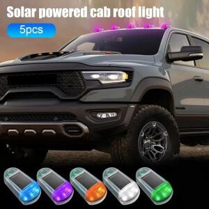 5pcs 태양 지붕  자동차 조명 수정 경고등 Dodge Ram 1500 - 및 2003-2018 픽업 트럭과 호환 가능