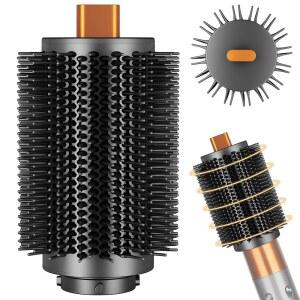 YTCHYYSK 대형 라운드 볼륨 브러시 DYSON AIRWRAP HS01 /05 /08용 | 3.3인치 플라스틱 브리슬 펴기 빠른 건조 큰 컬 추가용 액세서리 포함