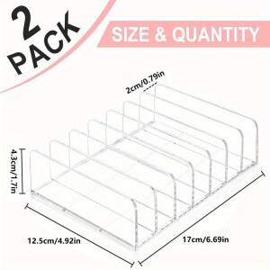 2Pcs 투명 아크릴 CD 홀더 주최자 디스플레이 랙 최대 14 표준 케이스 미디어 선반 보관 솔루션