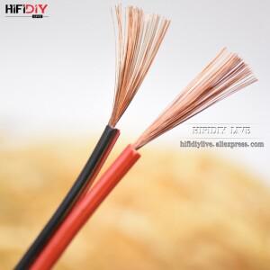 HIFIDIY-라이브 스피커 라우드 와이어 케이블, 오디오 라인 DIY HIFI 팬시어 OFC 순수 무산소 구리 0.75 1