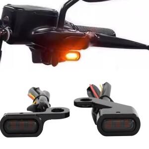 Harley Softail 2000-2014 Dyna 1999-2017 Sportster 오토바이 LED 전면 회전 신호등 미니 표시 등
