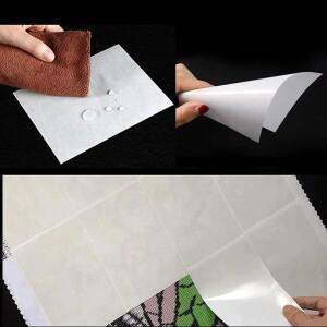 50pcs 다이아몬드 페인팅 릴리스 용지 비 스틱 커버 5D DIY 교체 액세서리 양면 흰색 Minders