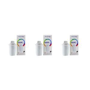 뉴 웨이브 ENVIRO 알칼리 피처 교체용 카트리지 3개 세트 80갤런 필터 수명 간편 설치 화이트