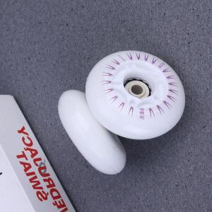 2개 70mm 90A 색상 변경 가능 휠 야외 스케이트 신발 플래시 롤러 야간