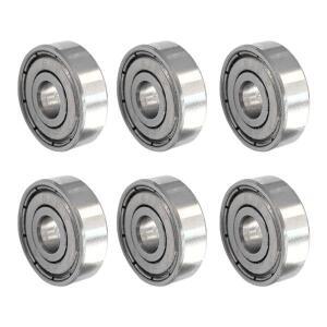 10pcs 볼 베어링 6x19x6mm 626zz 롤러 스케이트 휠 카본스틸 미니어처 도어 창용 교체용