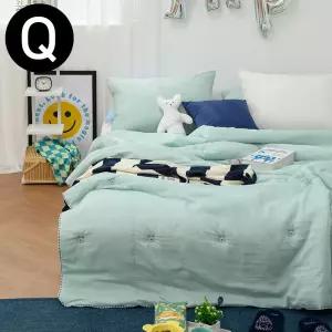 세온샵 수면모달 옥수수솜 이불 베개세트 퀸 Q 민트 모달이불