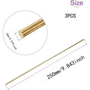 직경 2.5×250mm 황동 용접봉 3개 - 중간 의 강판 얇은 파이프 저전류 용접 천공 방지