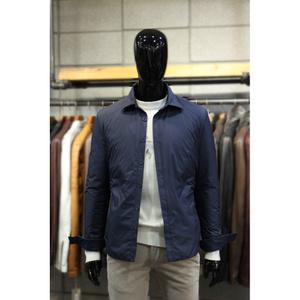 빠니깔레 네이비 히든버튼슬림핏 경량패딩셔켓 m-acjp51na