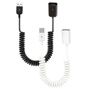 스프링전선 USB 남성여성 나선형 코일 어댑터 케이블 충전용 와이어 연장 2FT 스프링 1MECHATRONICS3