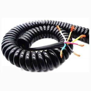 스프링전선 코어 스프링 와이어 나선형 케이블 24AWG 검은색 밀리미터 5M 평방
