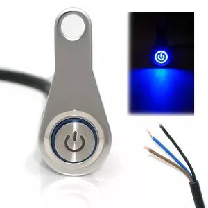 DC12V 턴 시그널 포그 브레이크 헤드라이트용 모터사이클 유니버설 핸들바 라이트 파워 컨트롤 스위치 푸시