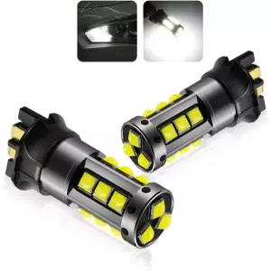 부두 PW24W PWY24W LED 전구 12181NA 12174 12182 화이트 DRL 주간 주행 주차등 턴 시그널 라이트 교체