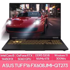 ASUS TUF Gaming F16 FX608JMI-QT273 인텔i5 14450HX 32GB 4TB WIN11 RTX5060 고성능 게이밍 EU