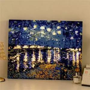 led 캔버스 그림 diy 캔버스 액자 인테리어 조명 벽걸이 무드등 키트