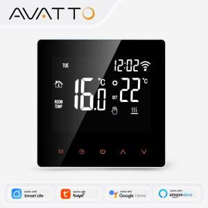 자동온도조절기 AVATTO WIFI 스마트 온도 조절기 GOOGLE 3A 전기 홈용 난방 보일러 16A 리모컨 물가스 바닥