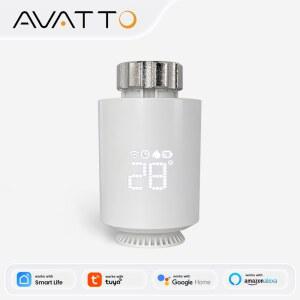 자동온도조절기 AVATTO ZIGBEE3 온도 조절기 라디에이터 ALICE와 액추에이터 TRV ALEXA HOME GOOGLE 호환 밸브 컨트롤러는 스마트