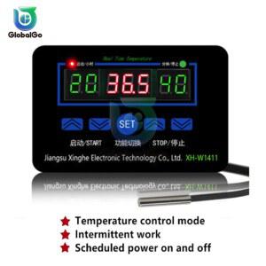자동온도조절기 XHW1411 LCD 디스플레이 디지털 온도 조절기 12V AC110220V 120 센서 스위치55