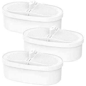 모든 물방울 피처 여과 시스템에 적합한 WASSERDRIP 물 필터 교체용 물방울에 맞는 WD-PF-01A PLUS PFAS PFOA/PFOS 염소를 줄여주며 3개월 또는 200갤런 이상 사용 가능 (3개 세트)