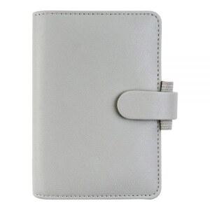Filofax Saffiano 오거나이저 미니 218082 캘린더 다국어 C02880325 가죽 화강암 다이어리 그레인 5개 2025 사이즈 크로스