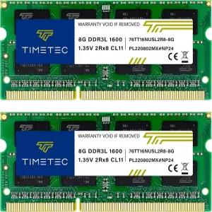 타임텍 노트북 RAM 16GB 2x8GB DDR3L 1600MHz